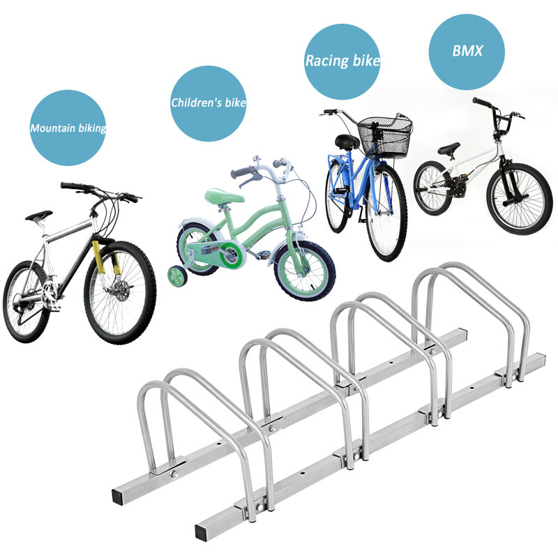Steel Freestanding Multi-Use Bike Rack