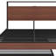 Base de lit plateforme en métal avec couchette, ports USB et support à lattes-1823119849