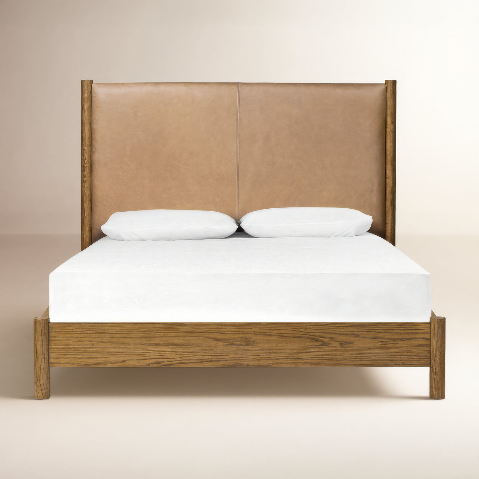 Linda Oak Bed, Queen, Palermo Drift