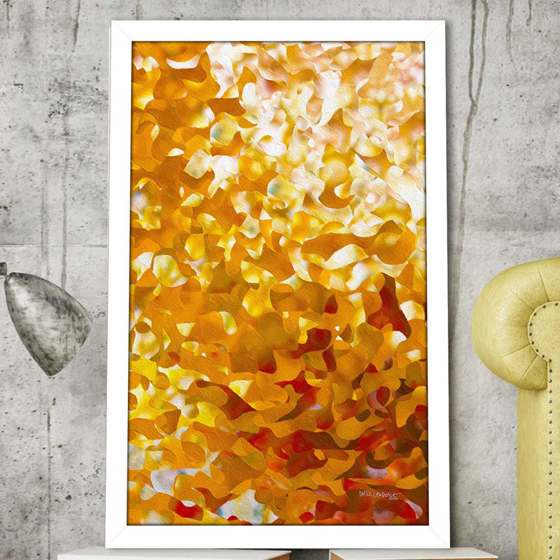 Psaume 51:10 «Transform Me» par Mark Lawrence - reproduction, Cadre blanc, H 49,5 po x l 33,5 po x P 1 po