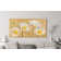 Poppies On Gold by Luca Villa - Wrapped Canvas Painting