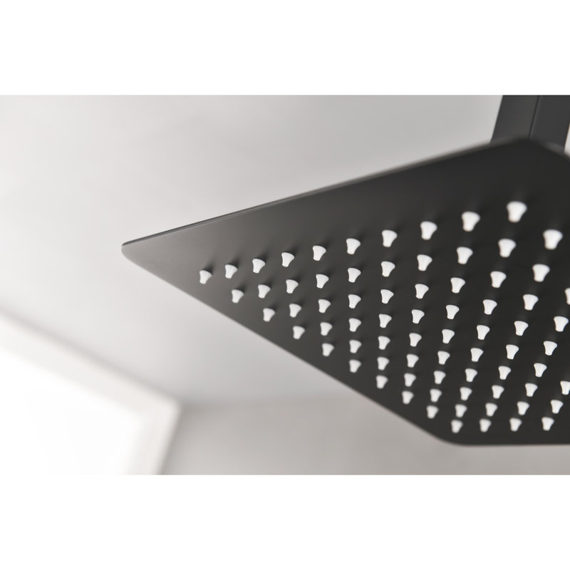 High Pressure Rain Shower Head, Showerhead 304 Stainless Steel Waterfall Shower With Selfclean Nozzles, Full Body Covering