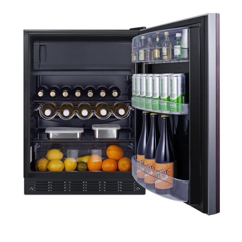 Summit Appliance 4.9 Cubic Feet Freestanding Mini Fridge with Freezer, Right Handed