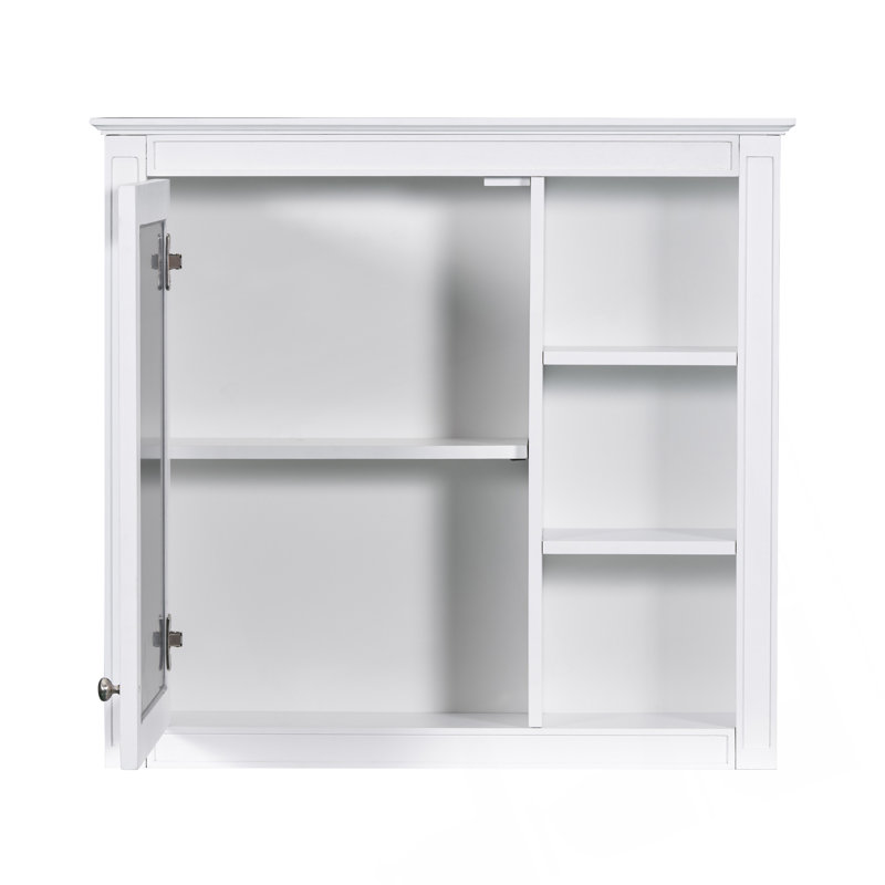 Armoire de rangement murale moderne avec miroir, rangement dissimulé et assemblage facile pour des salles de bain propres et élégantes