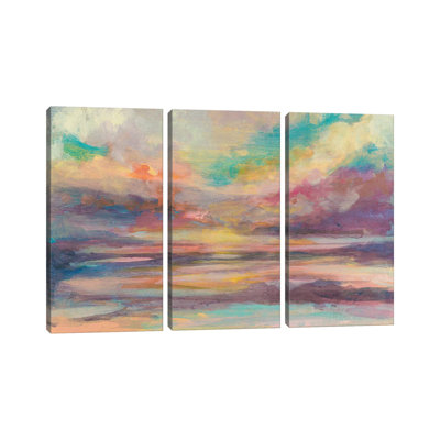 Sunset Light II - Canvas Wall Art Set - Wrapped Canvas (Set of 3)