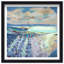 Oliver Gal Michaela Nessim - Bumblebees and Lavender Floral & Botanical - Luxury Shadowbox Framed Wall Art-374082503-374082501