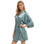 Renta Satin Above Knee Bathrobe-1001067542-1001067547