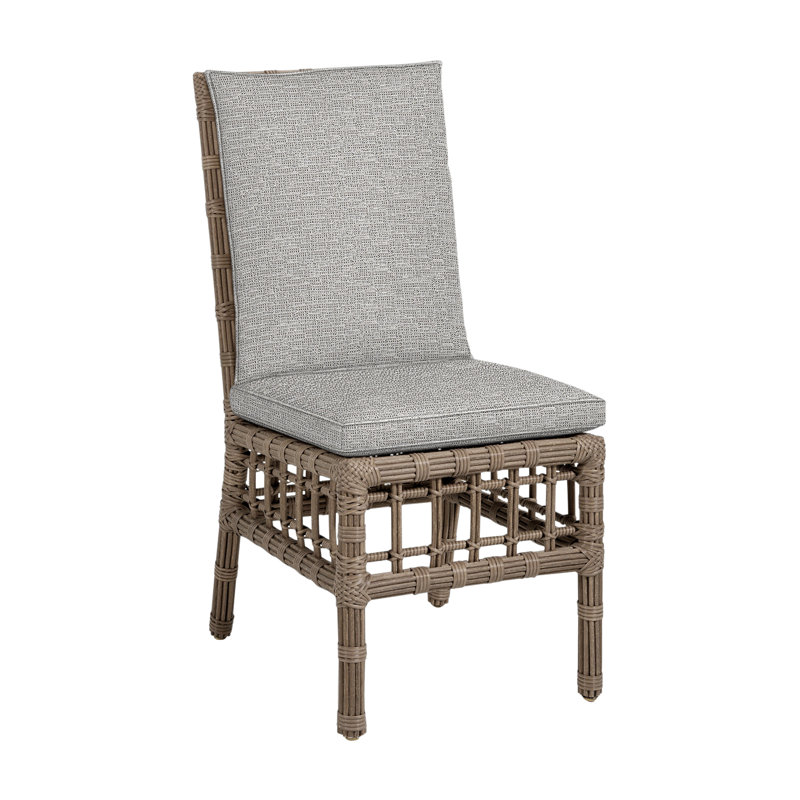 Chaise d'appoint d'extérieur en résine tressée Newport N-Dura, Welt, Tweed caramel, Toile de jute Newport # 66