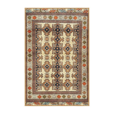 Tapis traditionnel beige/vert area