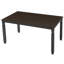 Table de salle à manger extensible avec pieds en bois d'hévéa massif-1360600313
