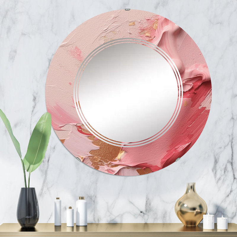Miroir mural rond Geaux, 32 po x 32 po