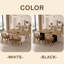 4 - Person Pine Solid Wood Solid Wood Top Double Pedestal Dining Set-98515752