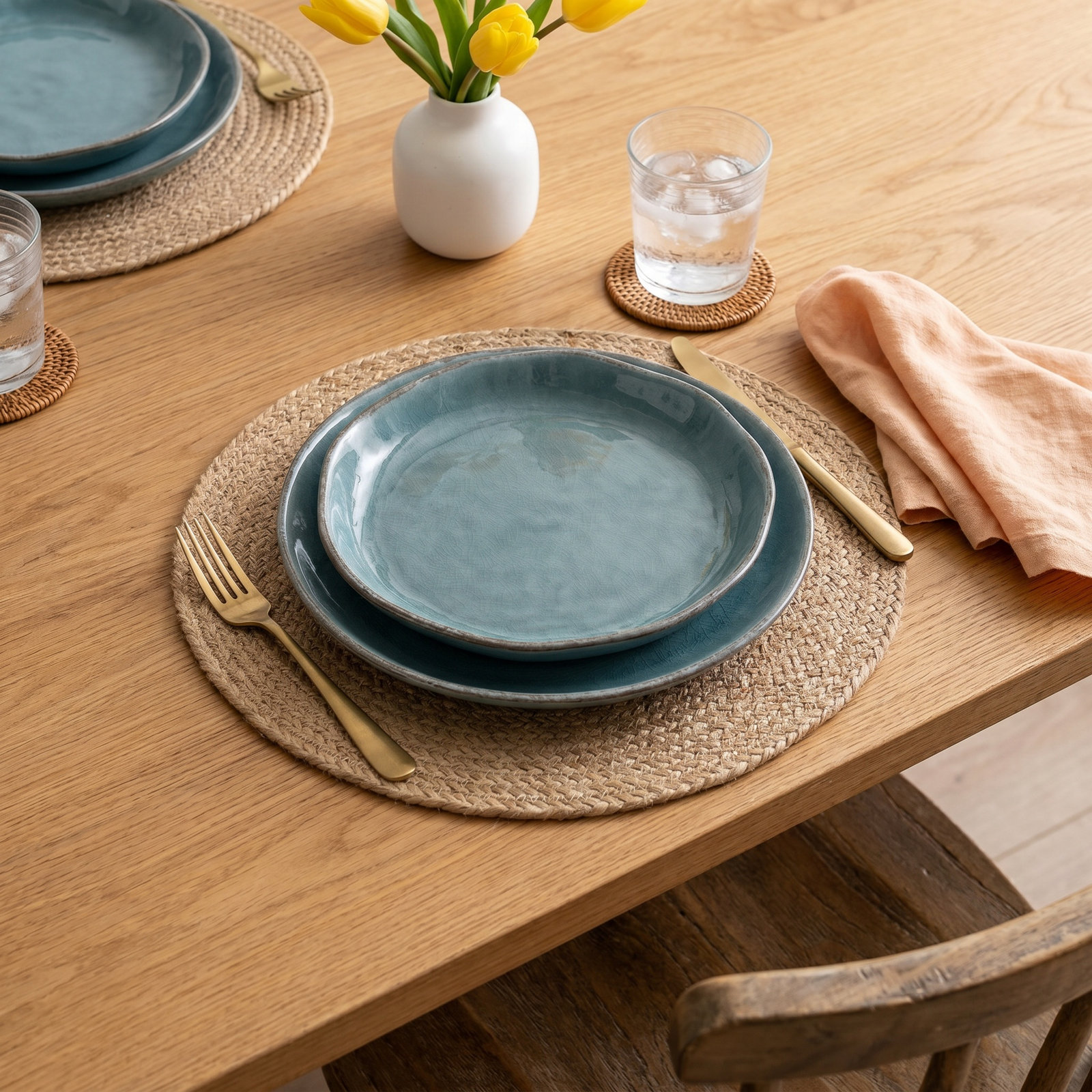 Bread and Butter Plate, Aqua