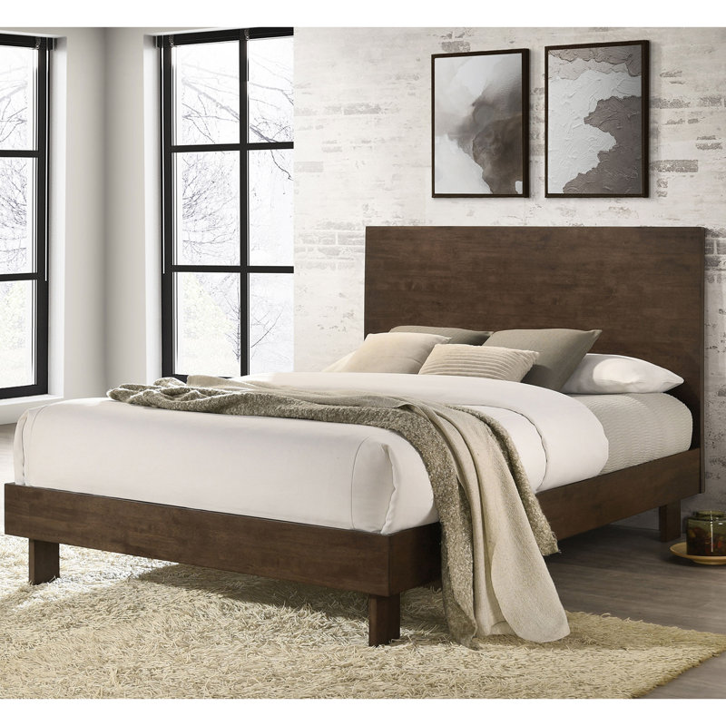 Hemlock Warm Brownplatform Panel Bed