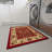 Homeline Non-Slip Rubberback Oriental Indoor Runner Rug, Dark Red-397911820