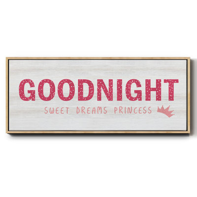 Princess Goodnight - toile encadrée