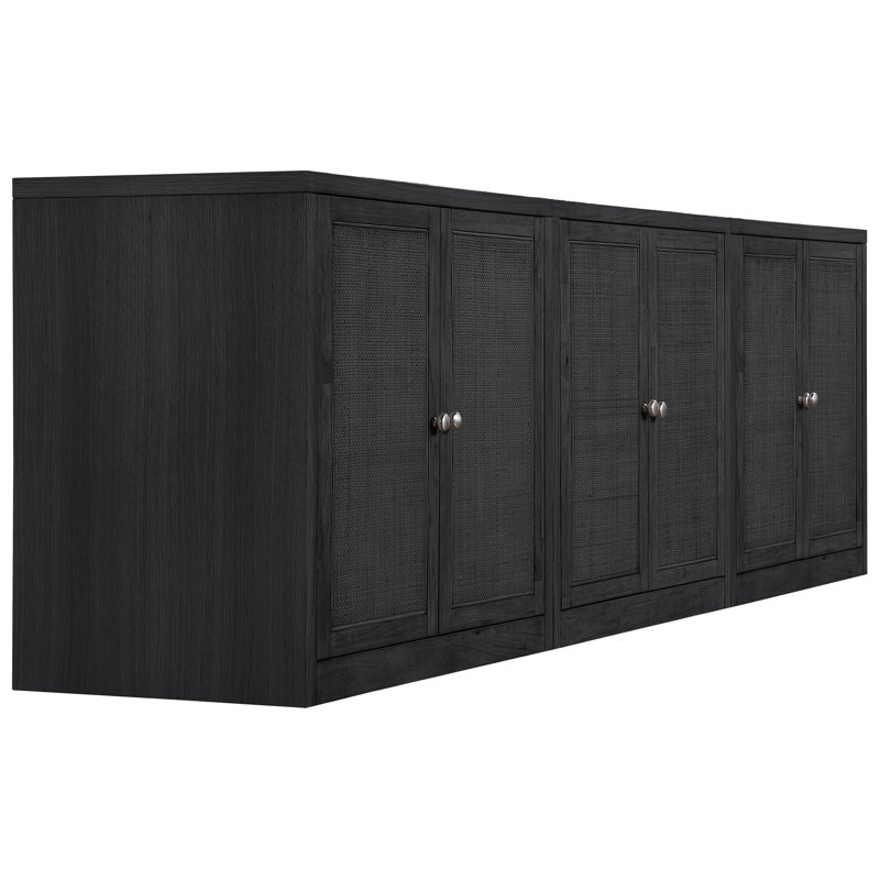 Buffet / placage en bois massif et placage de chêne Gerardi