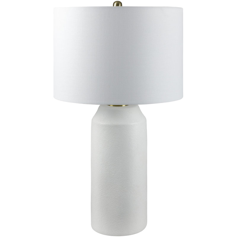 Lampe de table en céramique Patrick, Blanc