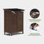 Armoire à outils de jardin en bois avec portes doubles l 2,05 pi x P 1,5 pi-74282559