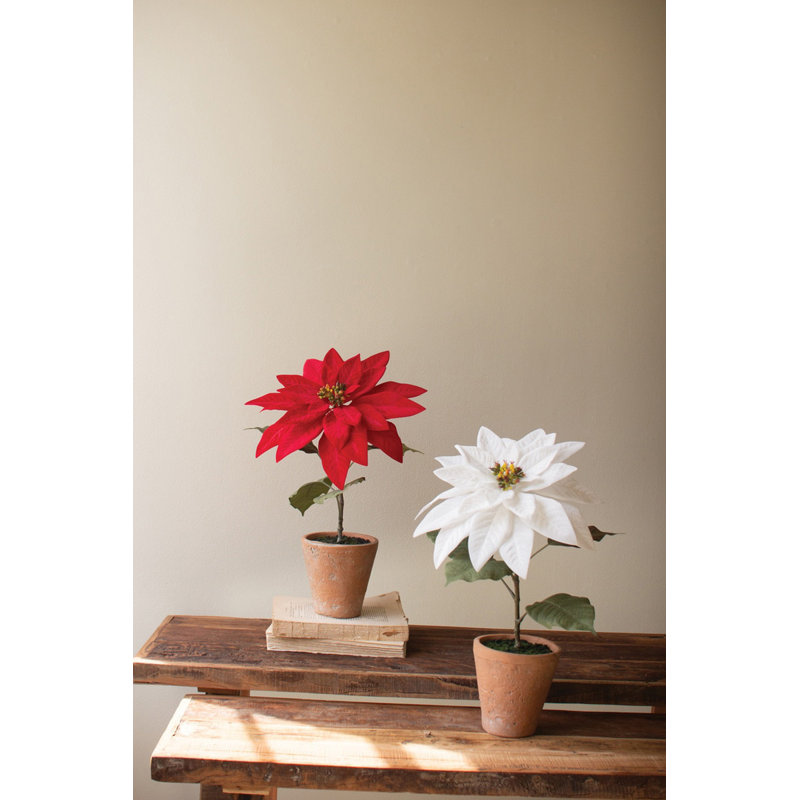 Ensemble de 4 pots à fleurs en ciment Kalalou, Blanc