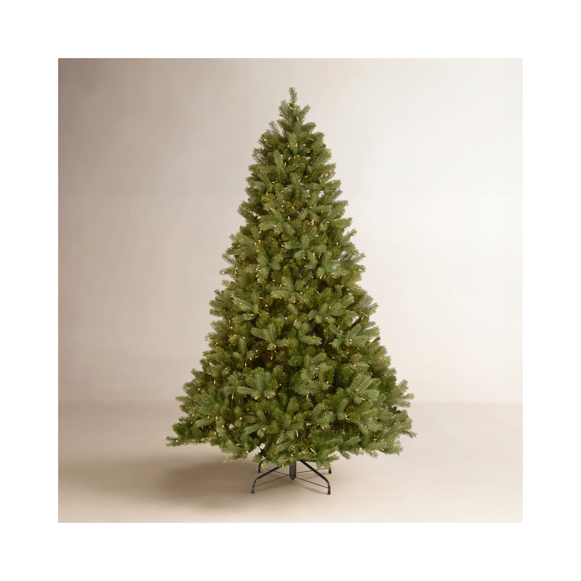 The Holiday Aisle® Downswept DouglasFir Tree with Dual Color LED Lights, Pre-Lit, 10' H x 78" W