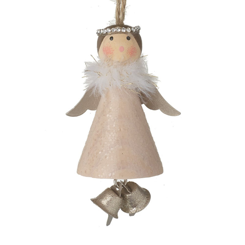 8cm Wood Hanging Figurine Ornament
