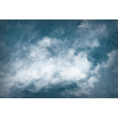 Hedgerow II Clouds - Painting Print