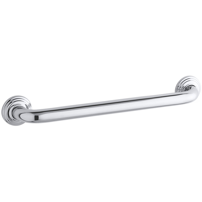 Traditional Grab Bar, 24"W, Polished Stainless
