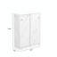 Armoire d'entrée, porte-chaussures avec porte coulissante-1396639296