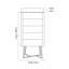 Angeliah 50cm W 5 - Drawer Chest of Drawers-111122262