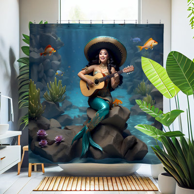 Rideau de douche Ines Mermaid