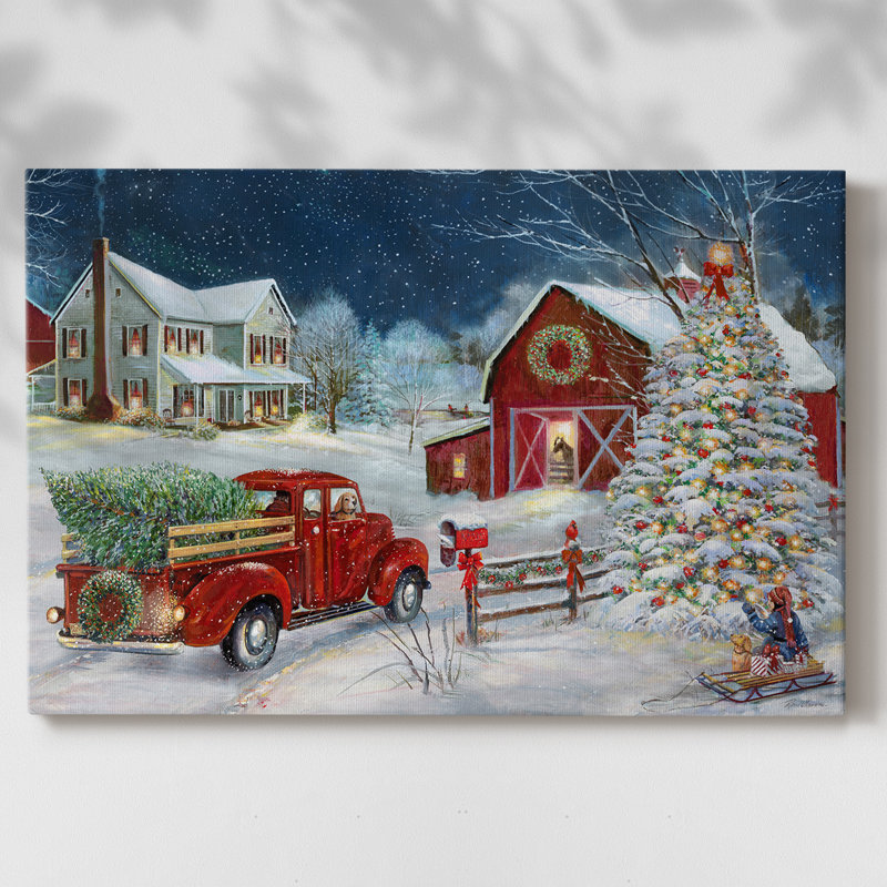 Art de vacances de Noël III - Toile tendue avec châssis - XXVI, H 40 po x l 60 po