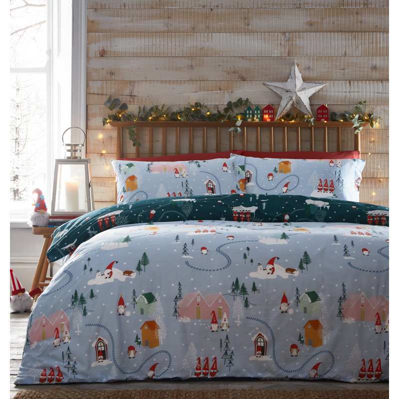 Hinson Cotton Blend Vintage Look Duvet Cover Set with Pillowcases, Single - 1 Standard Pillowcase