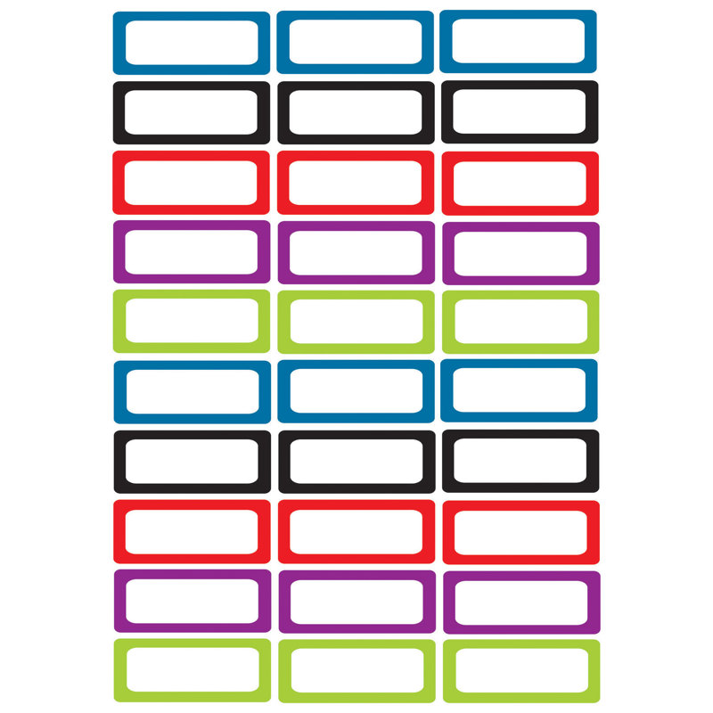 Ashley Productions® - Étiquettes de couleurs assorties en mousse magnétique découpées
