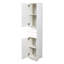 70.87" H Tall Bathroom Storage Cabinet With 2 Doors And 2 Drawer, Narrow Storage Unit, Adjustable Shelves, Floor Cabinet For Bathroom, Living Room, Entryway, Kitchen, White