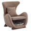 Chaise d'appoint moderne en polyester avec espace pour animaux de compagnie / rangement - capacité de 330 lb, chaise longue de salon, conception élégante et durable-1353153855