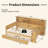 Wooden Daybed With Storage Shelves, Multi-Functional Bed With Two Storage Drawers And  Study Desk-1280239188