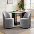Upholstered Fully Assembled Swivel Dining Chair (Set of 2)