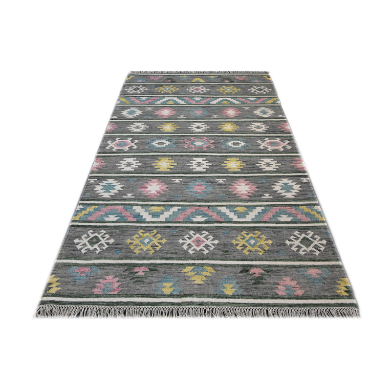 Aztec Hand Woven Area Rug, Rectangle 155 x 244cm