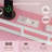 Twin Bed With Led Lights, Velvet House-shaped Storage Headboard With Charging Station, Pink-114286698-114499246