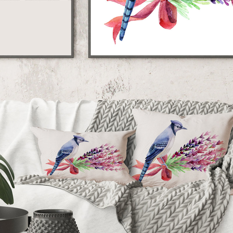 Housse et insert de coussin carré Jay on Bouquet of Flowers, 18" x 18"