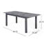 Table de salle à manger d'extérieur extensible en bois d'acacia