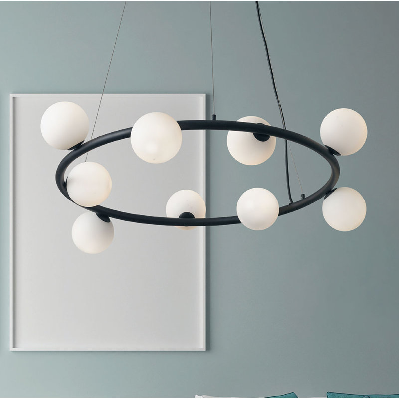 Pineda 9 - Light Waggon Wheel Chandelier