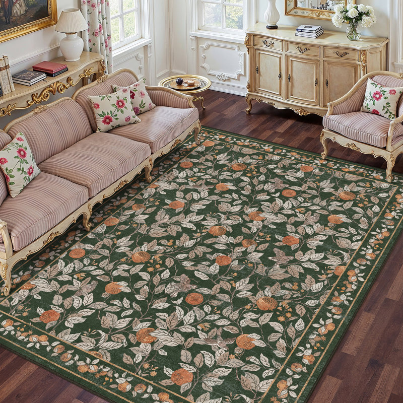  Tapis gris foncé Aurelle, Rectangle 6 pi x 9 pi