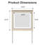 Miroir de salle de bain intelligent à DEL avec éclairage 3 couleurs-1098364916