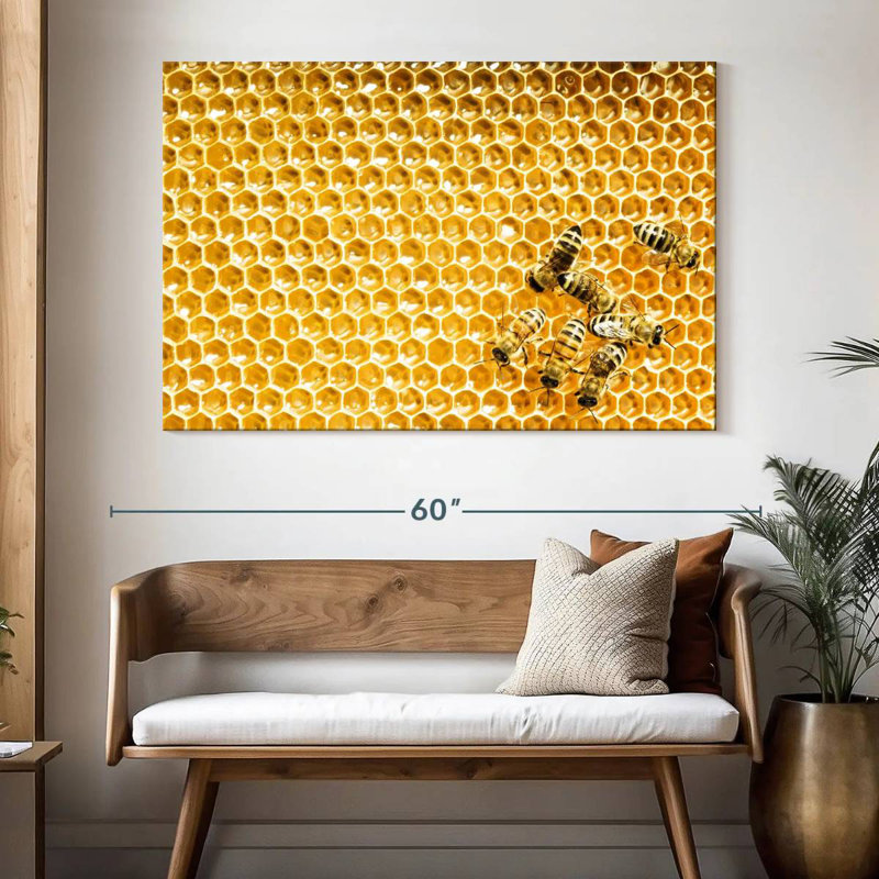 Abeilles Brampt, H 34 po x l 51 po