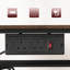 Bakers Rack, Microwave Stand With Power Outlet, Coffee Bar Station With Wine Rack And Hooks, Kitchen Storage Shelf
