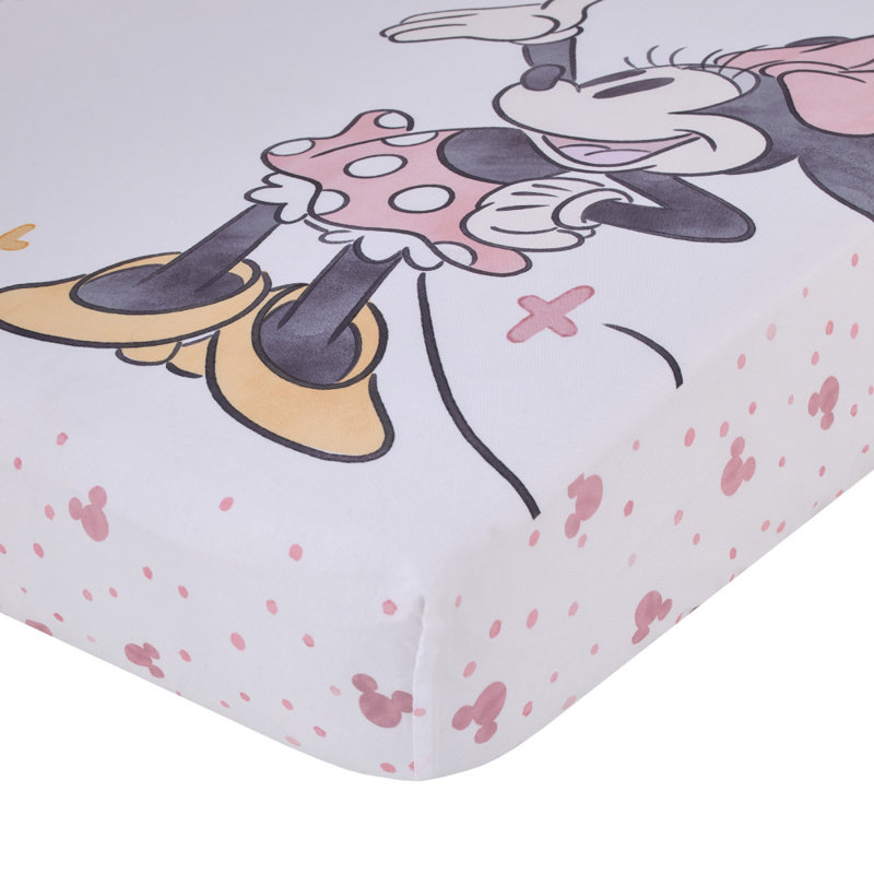 Drap-housse pour lit de bébé No You Disney Minnie Mouse «You Are Made of Magic»