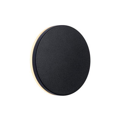Arunya Black Integrated LED Outdoor Flush Mount