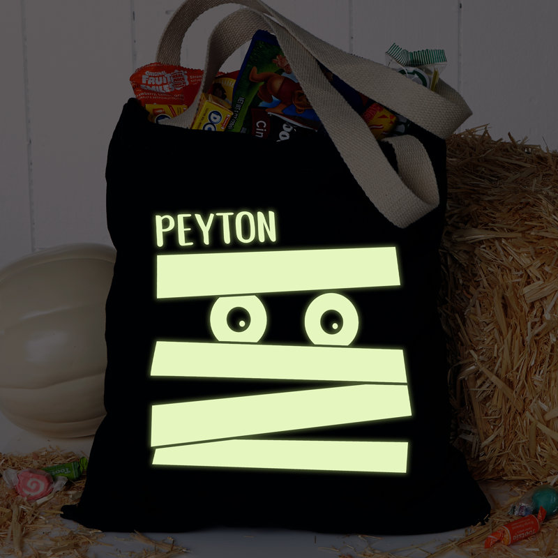 Sac de fête d'Halloween Glow-in-the-Dark Mummy, Oui